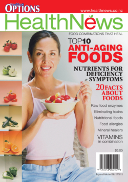 Quarterly natural health magazine cover and content design.