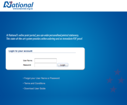 Web to print stationery ordering.